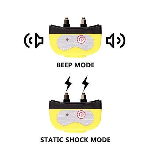 Wireless Dog Fence Electric Pet Containment System, Safe Effective Beep/Shock Design, Adjustable Control Range 1000 Feet & Display Distance, Rechargeable Waterproof Collar Receiver (1 Dog System)