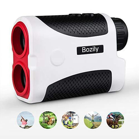 Bozily Golf Rangefinder, 6X Laser Range Finder 900 Yards, Flag-Lock, Slope Tech, 4 Scan Mode, Linear & Vertical Distance, Angle & Speed Measurement, Fog Resistant - Tournament Legal Golf Rangefinder