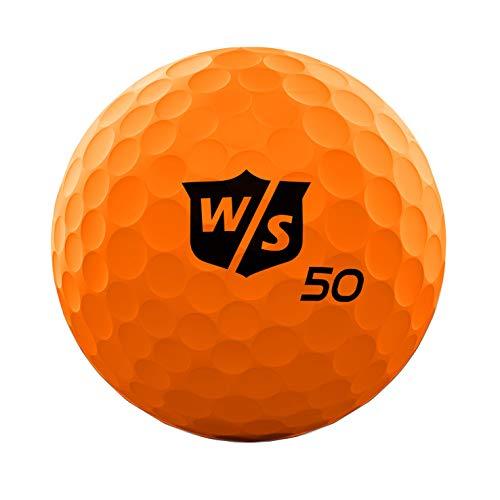 Wilson Staff Fifty Elite Golf Ball, Orange