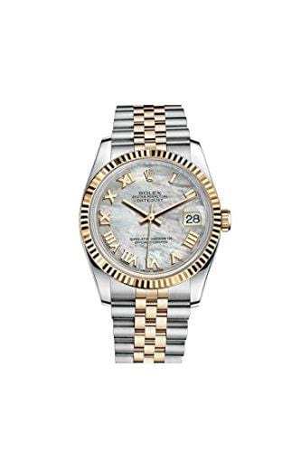 Rolex Datejust 36mm Mother Of Pearl Dial Fluted Watch 116233