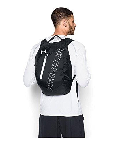 Under Armour Packable Backpack, Black (004)/White, One Size