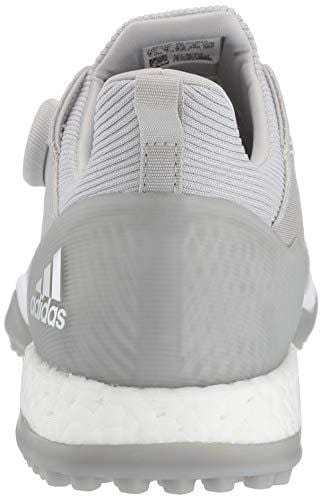 adidas Womens FORGEFIBER BOA Golf Shoe Grey Two/FTWR White/Silver Metallic 7.5 M US [product _type] adidas - Ultra Pickleball - The Pickleball Paddle MegaStore