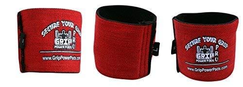 Grip Power Pads Elbow Compression Sleeve (2 Count) Golf Elbow Brace Weightlifting Sleeve Tennis Strap Arthritis & Tendonitis Pain Relief Workout Arm Support Sleeve (Red, X-Large 11"-11.75)