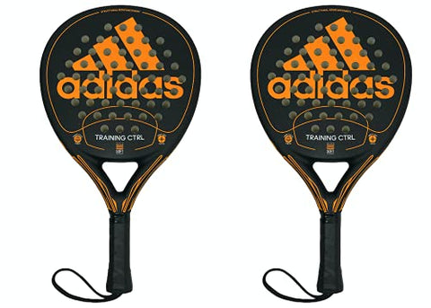 Adidas Paddle Tennis Racket Training CTRL Fiber Glass with Eva Soft Performance Padel Raquet Pop Tennis Paddle Pickleball Beach Tennis (Set of 2)