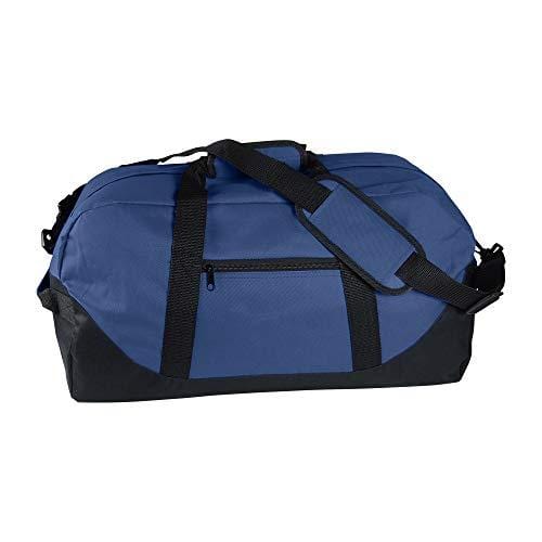21" Large Duffle Bag with Adjustable Strap (Navy Blue)