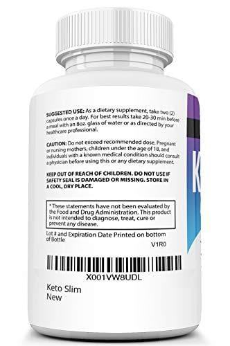 Best Keto Slim Diet Pills - Ketogenic Keto Weight Loss Pills for Women and Men - Ketosis Keto Supplement with BHB Salts for Keto Diet -Keto Pills Weightloss 60 Capsules