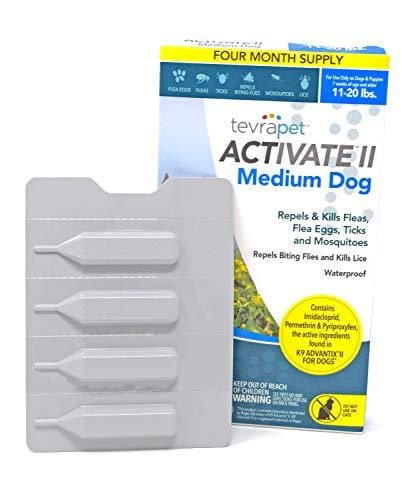 TevraPet Activate II Flea and Tick Prevention for Dogs - Topical, 11-20 Lbs