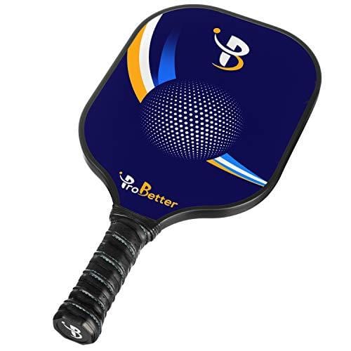 ProBetter Pickleball Paddle Graphite Face Polymer Honeycomb Core - Edge Guard - Racket Cover - Premium Cushion Grip Provides Perfect Balance Power Control for Players of All Levels