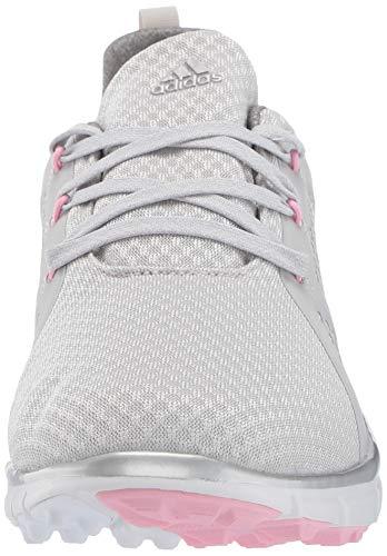 adidas Womens Climacool CAGE Golf Shoe Grey one/Silver Metallic/True Pink 5 M US [product _type] adidas - Ultra Pickleball - The Pickleball Paddle MegaStore