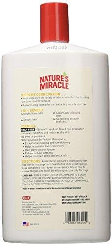 Nature's Miracle Natural Oatmeal Shampoo And Conditioner For Dogs, Honey Sage Scent 32 Ounces