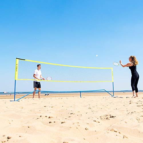 ProCourt Vermont Combi Net | Perfect for Tennis, Badminton, Pickleball, Volleyball & Soccer Tennis | Super Quick Assembly with Steel Poles | Use Indoors, Outdoors, On The Beach Or The Backyard!
