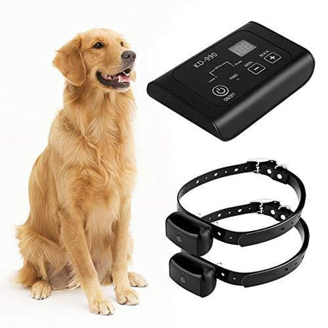 COVONO Electric Dog Fence,In Ground Pet Containment System for 2 Dogs(Underground/Aboveground,Waterproof/Rechargeable Collar,Static/Tone Correction)