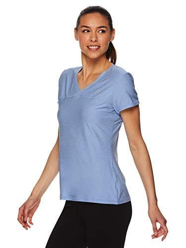 HEAD Women's Short Sleeve Workout T-Shirt - Performance Tennis Crew Neck Activewear Top - Serenity Heather, 2X