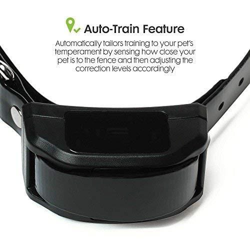 Sit Boo-Boo Electric Fence Advanced - Latest All Weather Pet Containment System - In Ground & Above Ground Installation - IPV7 Waterproof Collar for Pets Over 10lbs