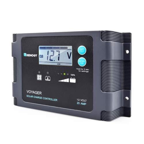 Renogy 100 Watt 12 Volt Monocrystalline Off Grid Portable Foldable 2Pcs 50W Solar Panel Suitcase Built-in Kickstand with Waterproof 20A Charger Controller