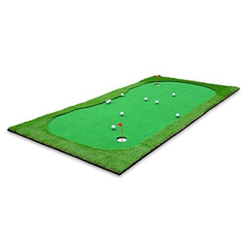 77tech Golf Putting Green System Professional Practice Green Long Challenging Putter Indoor/Outdoor Golf Training Mat Aid Equipment (5ftx10ft Large) [product _type] 77tech - Ultra Pickleball - The Pickleball Paddle MegaStore