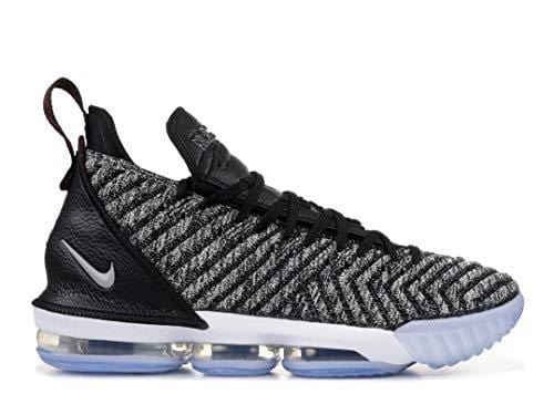 Nike Men's Lebron 16 Black/White/Grey Mesh Basketball Shoes 11 M US