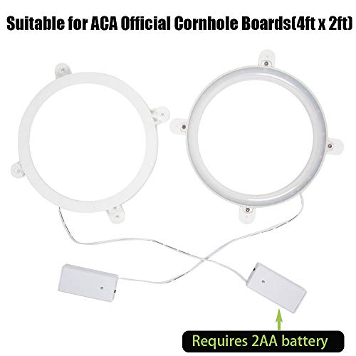 Blinngo Cornhole LED Board Lights, LED Cornhole Lights Meet Regulation Cornhole Boards(4 feet x 2 feet), Waterproof Cornhole LED Lights (Two Set)-Blue