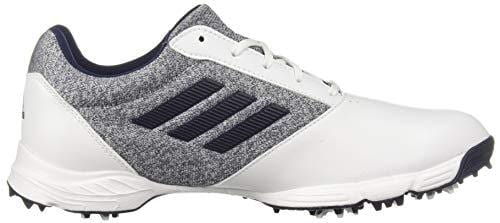 adidas Womens TECH Response Golf Shoe, White/Silver Metallic/Indigo, 6 M US [product _type] adidas - Ultra Pickleball - The Pickleball Paddle MegaStore
