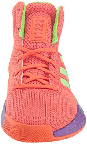 adidas Unisex Pro Bounce Madness 2019, True Orange/Solar Green/Shock red, 3.5 M US Big Kid