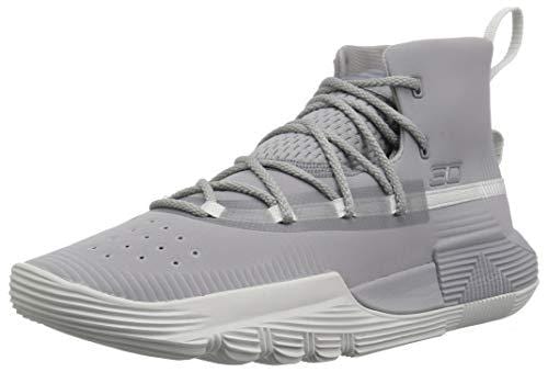 Under Armour Boys' Grade School SC 3Zer0 II Basketball Shoe, 101/Steel, 6.5