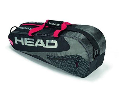 HEAD Elite 6R Combi Tennis Racquet Bag - 6 Racket Tennis Equipment Duffle Bag