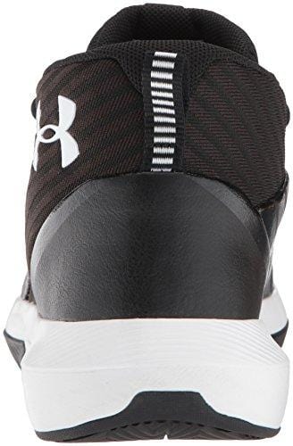 Under Armour Boys' Grade School Launch Basketball Shoe, Black (002)/White, 5.5