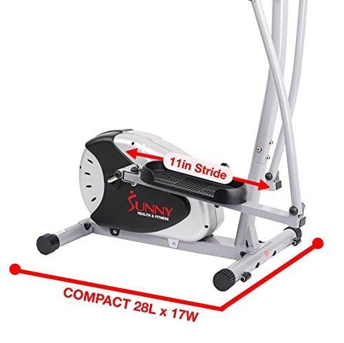 Magnetic Elliptical Machine Trainer by Sunny Health & Fitness - SF-E905