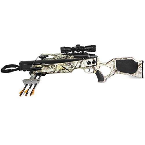 XtremepowerUS Reverse Crossbow 175 Lbs, 320 fps Hunting Equipment, Camo