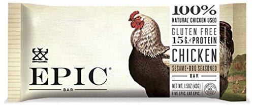 Epic Bar BBQ Seasoned Chicken Sesame, 1.5 Ounce (Pack of 12)