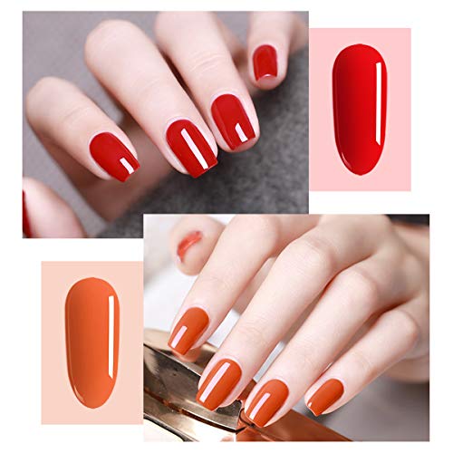 Skymore UV Nail Glue, Semi-permanent Gel Nail, 36 Colors Nail Glue UV LED Kit Perfect Gift for Valentine's Day, Christmas and all Holiday