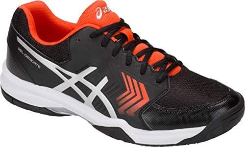 ASICS Gel-Dedicate 5 Men's Tennis Shoe, Black/Silver, 12 D US