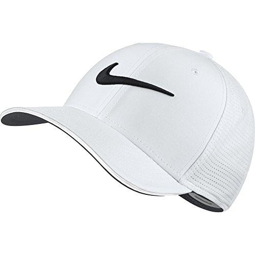 NIKE Unisex Classic 99 Mesh Golf Cap, White/White/Anthracite/Black, Medium/Large