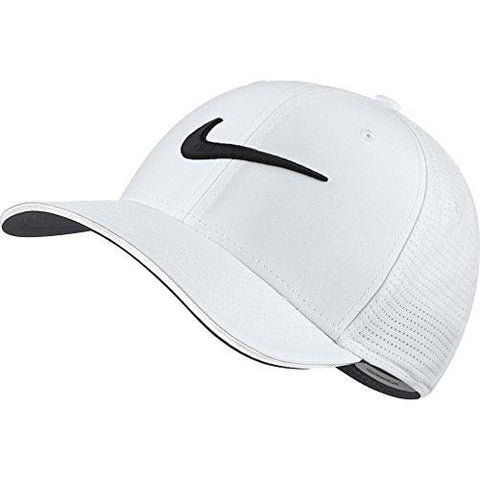 NIKE Unisex Classic 99 Mesh Golf Cap, White/White/Anthracite/Black, Medium/Large