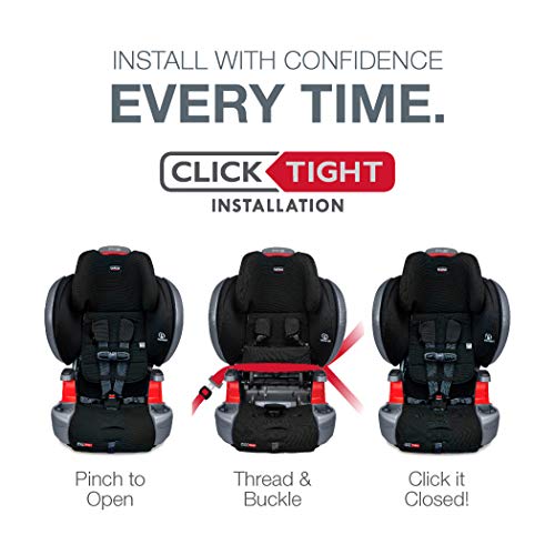 Britax Grow with You ClickTight Plus Harness-2-Booster Car Seat - 3 Layer Impact Protection - 25 to 120 Pounds, Otto Safewash Fabric [Newer Version of Pinnacle]