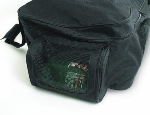 Camco Stainless Steel Portable Propane Gas Grill, Convenient Size For Tailgating, Camping, RV, Picnicking, Home and Boats, Includes Storage Bag (125 Square Inches Of Cooking Surface)