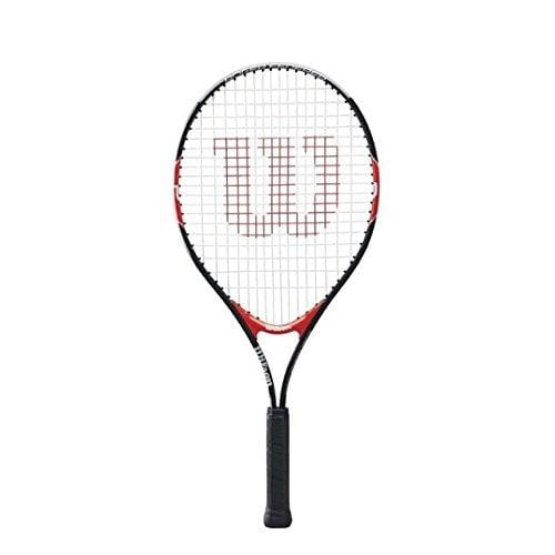Wilson Federer Junior Tennis Racquet (25-Inch, Black/Red)