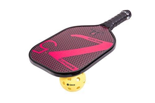 ONIX Graphite Z5 Pickleball Paddle (Graphite Carbon Fiber Face with Rough Texture Surface, Cushion Comfort Grip and Nomex Honeycomb Core for Touch, Control, and Power)