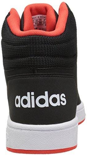 adidas Unisex Hoops 2.0 Basketball Shoe, Black/White/red, 6.5 M US Big Kid