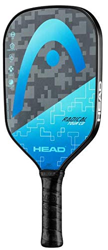 HEAD Graphite Pickleball Paddle - Radical Tour Lightweight Paddle w/Honeycomb Polymer Core & Comfort Grip, Blue