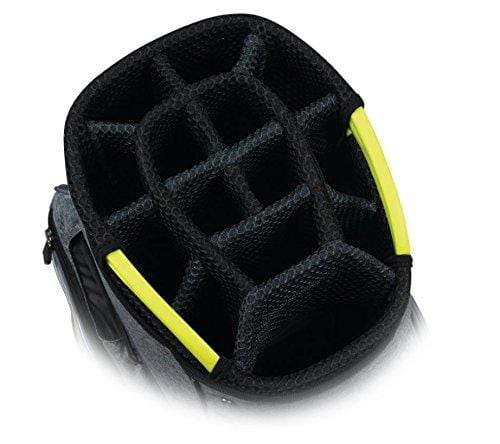 Callaway Golf 2018 Org 14 Cart Bag, Titanium/ White/ Neon Yellow