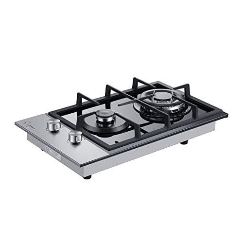 Empava 12" Tempered Glass 2 Italy Sabaf Burners Stove Top Gas Cooktop EMPV-12GC027