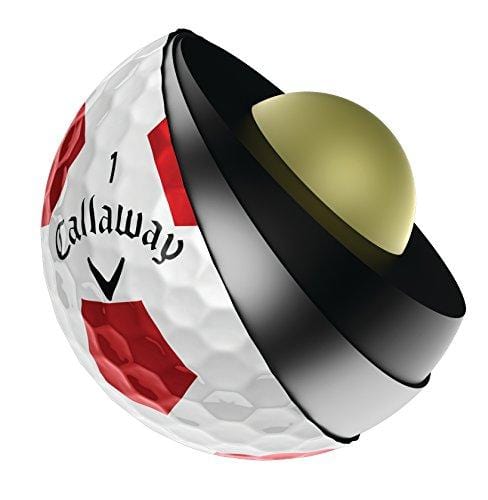 Callaway Golf Chrome Soft X Truvis Golf Balls, (One Dozen), White/Red [product _type] Callaway - Ultra Pickleball - The Pickleball Paddle MegaStore