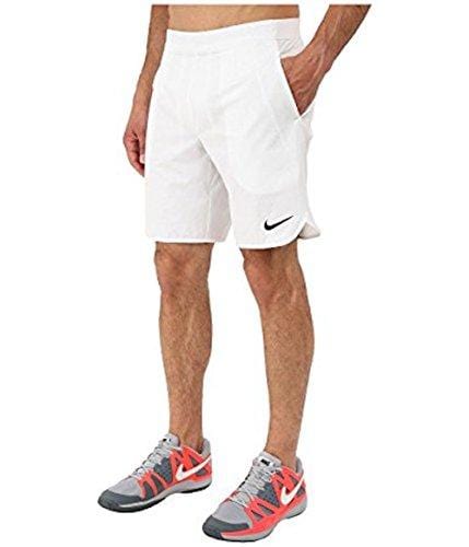 NIKE Men's 2XL Gladiator Premier 9 inch Tennis Shorts White 729394-100