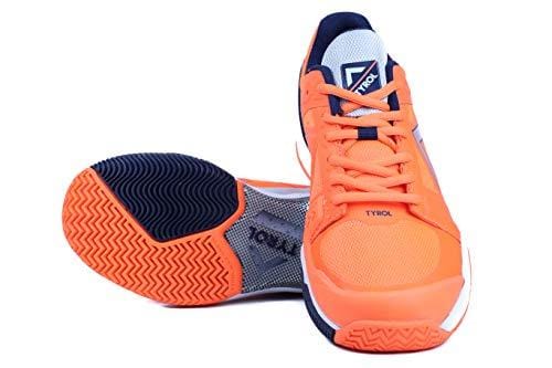 Tyrol Men's Striker Pro Series Pickleball Shoe (13, Orange/Navy)
