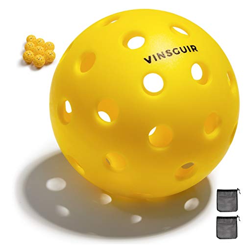 Vinsguir Pickleball Set, 8 Pack Pickleballs, USAPA Standard Pickle Balls, Pickleball Outdoor Balls, Competition Outdoor Pickle-Ball Balls, Paddle Balls for Outdoor Courts, with 2 Paddleball Mesh Net