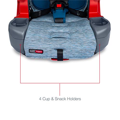 Britax USA Grow with You ClickTight Harness-2-Booster Car Seat - 2 Layer Impact Protection - 25 to 120 Pounds, Seaglass  [Newer Version of Frontier]