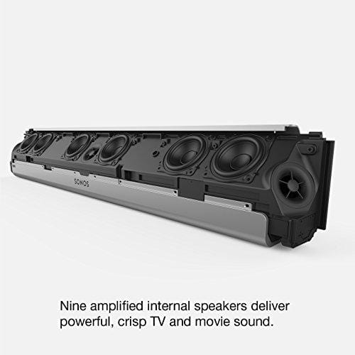 Sonos 5.1 Home Theater System - Surround Sound System with Playbase, Sub and a set of two Play:1 Smart Speakers for TVs on stands or other furniture. Works with Alexa. (Black)