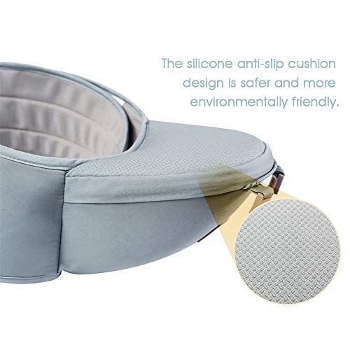 Ergonomic 360° Baby Soft Carrier, Comfortable Adjustable Positions,Breastfeeding Fits All Newborn Toddler,HipSeat Infant Child Carrier, All Seasons,Perfect for Hiking Shopping Travelling (Light Blue)
