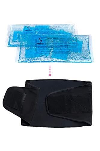 Spand-Ice Recovery Wrap with Ice and Heat Therapy - Lower Back Pain and Lumbar Support Belt - Includes 2 Ice/Heat Packs (Large/X-Large)